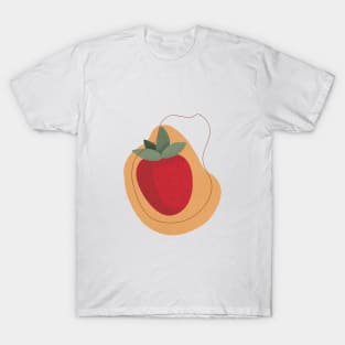 Modern Strawberry, Fruit illustration T-Shirt